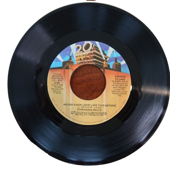 Stephanie Mills "Never Knew Love Like This Before" & "Still Mine" 20th Century F - Picture 2 of 6